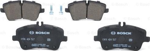 BOSCH 0 986 424 517 - Kit pastiglie freno, Freno a disco www.autoricambit.com