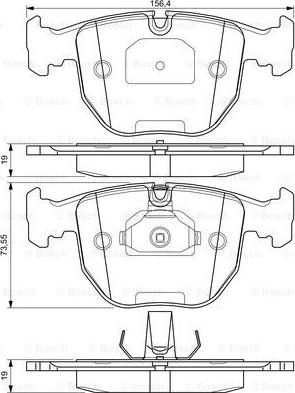 BOSCH 0 986 424 584 - Kit pastiglie freno, Freno a disco www.autoricambit.com