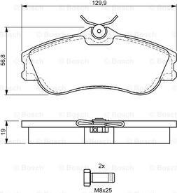 BOSCH 0 986 424 583 - Kit pastiglie freno, Freno a disco www.autoricambit.com