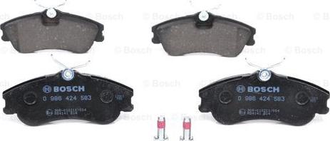 BOSCH 0 986 424 583 - Kit pastiglie freno, Freno a disco www.autoricambit.com