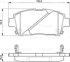 BOSCH 0 986 424 534 - Kit pastiglie freno, Freno a disco www.autoricambit.com