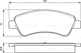 BOSCH 0 986 424 571 - Kit pastiglie freno, Freno a disco www.autoricambit.com