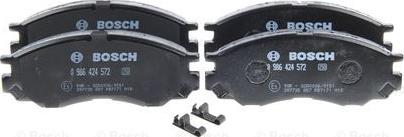 BOSCH 0 986 424 572 - Kit pastiglie freno, Freno a disco www.autoricambit.com