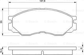 BOSCH 0 986 424 572 - Kit pastiglie freno, Freno a disco www.autoricambit.com