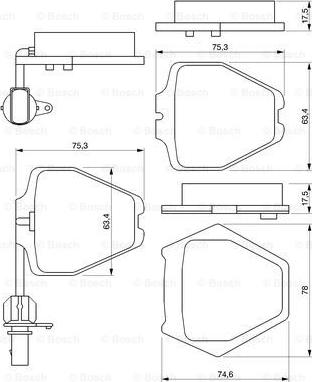 BOSCH 0 986 424 690 - Kit pastiglie freno, Freno a disco www.autoricambit.com