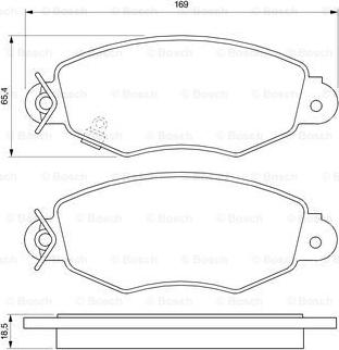 BOSCH 0 986 424 691 - Kit pastiglie freno, Freno a disco www.autoricambit.com