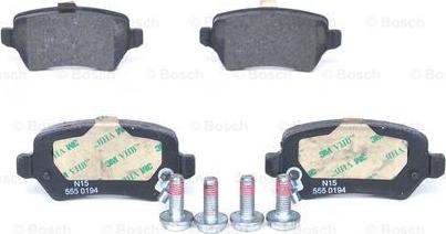 BOSCH 0 986 424 646 - Kit pastiglie freno, Freno a disco www.autoricambit.com