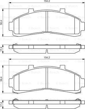 BOSCH 0 986 424 656 - Kit pastiglie freno, Freno a disco www.autoricambit.com