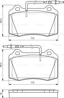 BOSCH 0 986 424 658 - Kit pastiglie freno, Freno a disco www.autoricambit.com