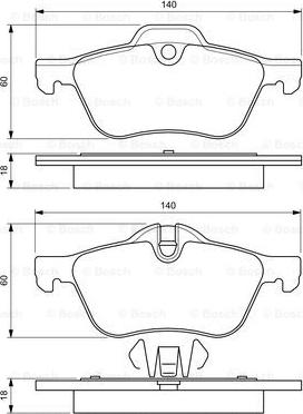 BOSCH 0 986 424 652 - Kit pastiglie freno, Freno a disco www.autoricambit.com