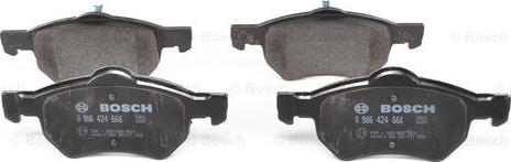 BOSCH 0 986 424 668 - Kit pastiglie freno, Freno a disco www.autoricambit.com