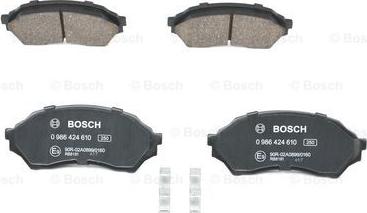 BOSCH 0 986 424 610 - Kit pastiglie freno, Freno a disco www.autoricambit.com