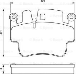 BOSCH 0 986 424 681 - Kit pastiglie freno, Freno a disco www.autoricambit.com