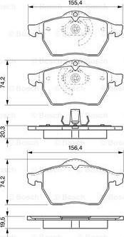 BOSCH 0 986 424 676 - Kit pastiglie freno, Freno a disco www.autoricambit.com