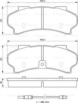 BOSCH 0 986 424 046 - Kit pastiglie freno, Freno a disco www.autoricambit.com