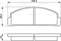 BOSCH 0 986 424 058 - Kit pastiglie freno, Freno a disco www.autoricambit.com