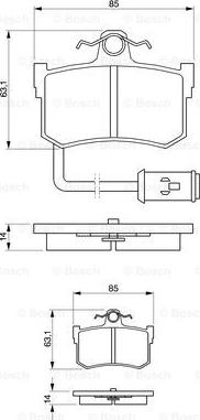 BOSCH 0 986 424 013 - Kit pastiglie freno, Freno a disco www.autoricambit.com