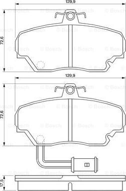 BOSCH 0 986 424 012 - Kit pastiglie freno, Freno a disco www.autoricambit.com