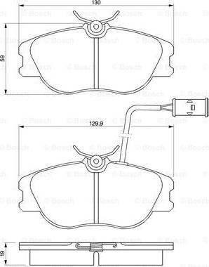 BOSCH 0 986 424 167 - Kit pastiglie freno, Freno a disco www.autoricambit.com