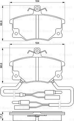 BOSCH 0 986 424 100 - Kit pastiglie freno, Freno a disco www.autoricambit.com