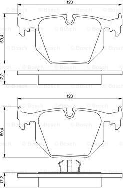 BOSCH 0 986 424 185 - Kit pastiglie freno, Freno a disco www.autoricambit.com