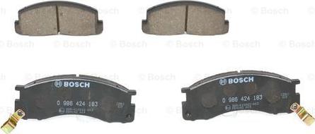 BOSCH 0 986 424 183 - Kit pastiglie freno, Freno a disco www.autoricambit.com