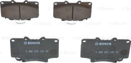 BOSCH 0 986 424 134 - Kit pastiglie freno, Freno a disco www.autoricambit.com