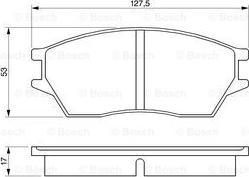 BOSCH 0 986 424 136 - Kit pastiglie freno, Freno a disco www.autoricambit.com