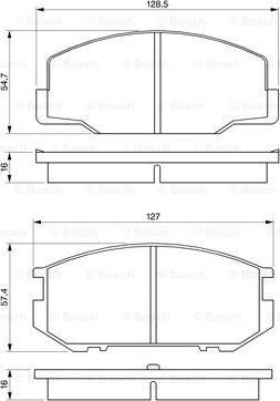 BOSCH 0 986 424 137 - Kit pastiglie freno, Freno a disco www.autoricambit.com