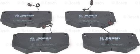 BOSCH 0 986 424 176 - Kit pastiglie freno, Freno a disco www.autoricambit.com