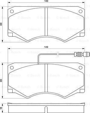 BOSCH 0 986 424 176 - Kit pastiglie freno, Freno a disco www.autoricambit.com