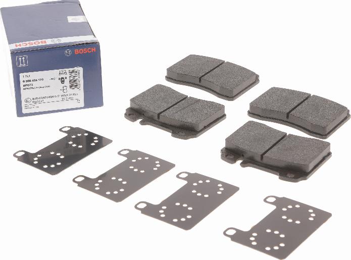 BOSCH 0 986 424 170 - Kit pastiglie freno, Freno a disco www.autoricambit.com