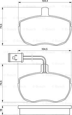 BOSCH 0 986 424 172 - Kit pastiglie freno, Freno a disco www.autoricambit.com