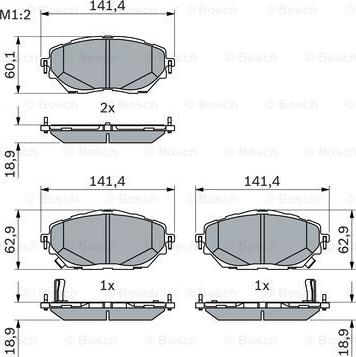 BOSCH 0 986 424 865 - Kit pastiglie freno, Freno a disco www.autoricambit.com