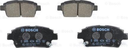 BOSCH 0 986 424 803 - Kit pastiglie freno, Freno a disco www.autoricambit.com