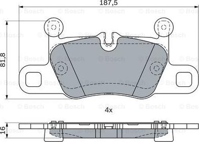 BOSCH 0 986 424 349 - Kit pastiglie freno, Freno a disco www.autoricambit.com