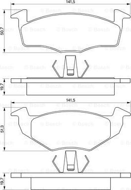 BOSCH 0 986 424 347 - Kit pastiglie freno, Freno a disco www.autoricambit.com