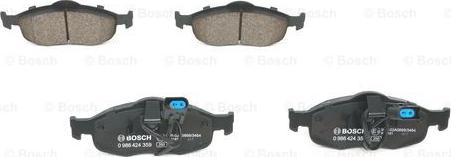 BOSCH 0 986 424 359 - Kit pastiglie freno, Freno a disco www.autoricambit.com