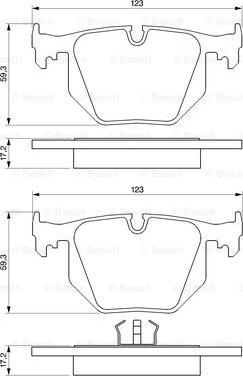 BOSCH 0 986 424 365 - Kit pastiglie freno, Freno a disco www.autoricambit.com