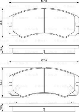 BOSCH 0 986 424 366 - Kit pastiglie freno, Freno a disco www.autoricambit.com