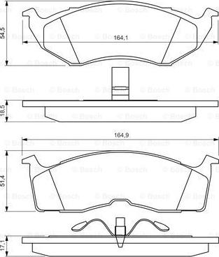 BOSCH 0 986 424 363 - Kit pastiglie freno, Freno a disco www.autoricambit.com