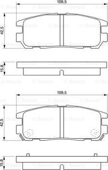 BOSCH 0 986 424 367 - Kit pastiglie freno, Freno a disco www.autoricambit.com