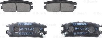 BOSCH 0 986 424 367 - Kit pastiglie freno, Freno a disco www.autoricambit.com