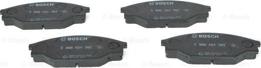 BOSCH 0 986 424 382 - Kit pastiglie freno, Freno a disco www.autoricambit.com