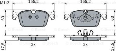 BOSCH 0 986 424 333 - Kit pastiglie freno, Freno a disco www.autoricambit.com