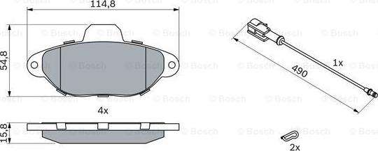 BOSCH 0 986 424 379 - Kit pastiglie freno, Freno a disco www.autoricambit.com