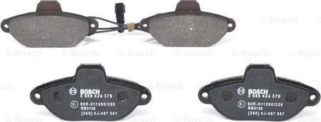 BOSCH 0 986 424 379 - Kit pastiglie freno, Freno a disco www.autoricambit.com