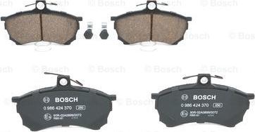 BOSCH 0 986 424 370 - Kit pastiglie freno, Freno a disco www.autoricambit.com