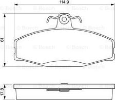 BOSCH 0 986 424 373 - Kit pastiglie freno, Freno a disco www.autoricambit.com