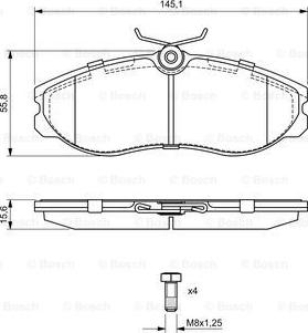 BOSCH 0 986 424 204 - Kit pastiglie freno, Freno a disco www.autoricambit.com